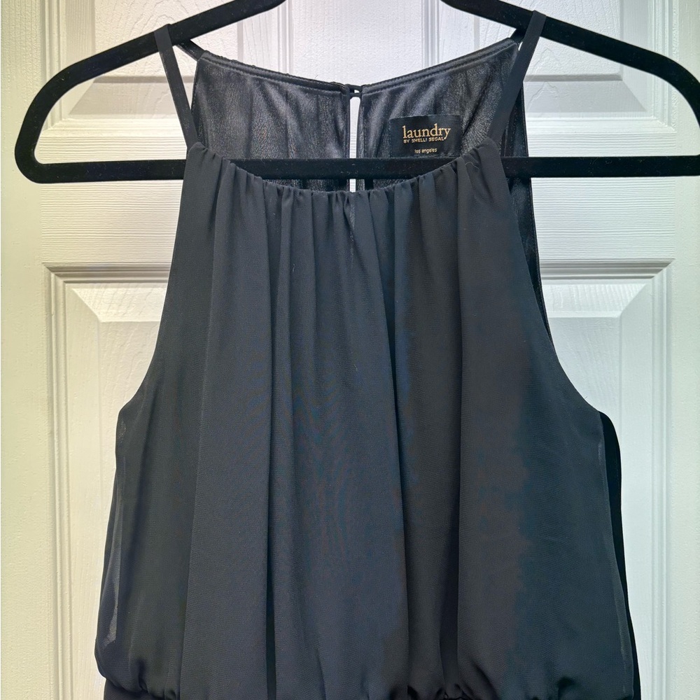 Laundry by Shelli Segal Black & Silver Sequin Dress – Size 4 - Picture 2 of 7